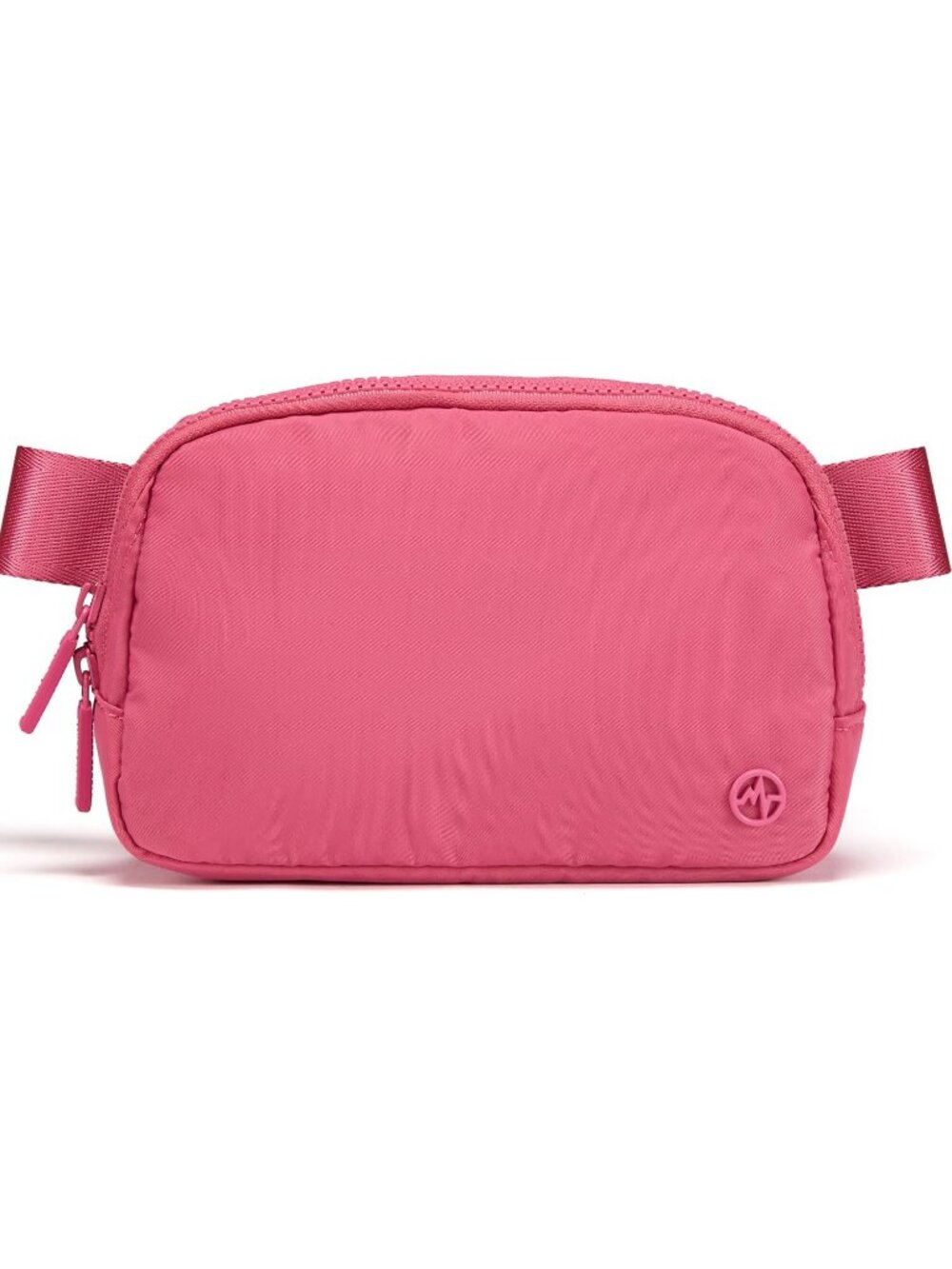 Women's Hot Pink Nylon Fanny Pack Belt Bag Water Repellent Crossbody Bag